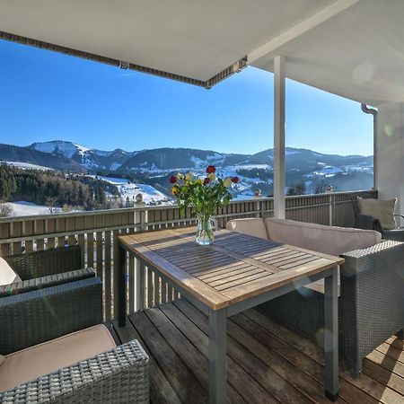Haus "Bergblick" Ferienwohnung Hochgrat Oberstaufen Mit 2 Schlafzimmer エクステリア 写真