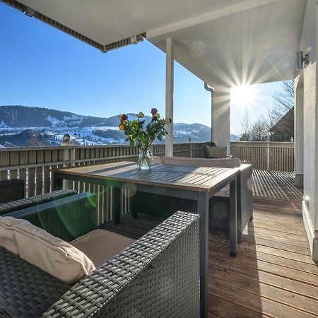 Haus "Bergblick" Ferienwohnung Hochgrat Oberstaufen Mit 2 Schlafzimmer エクステリア 写真
