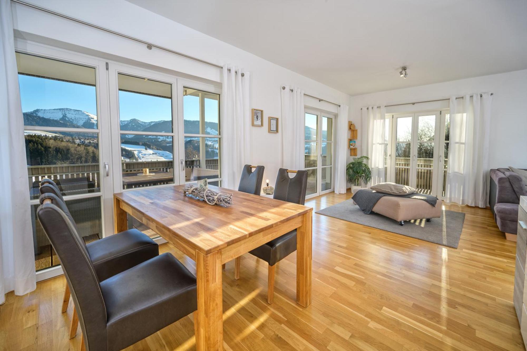 Haus "Bergblick" Ferienwohnung Hochgrat Oberstaufen Mit 2 Schlafzimmer エクステリア 写真