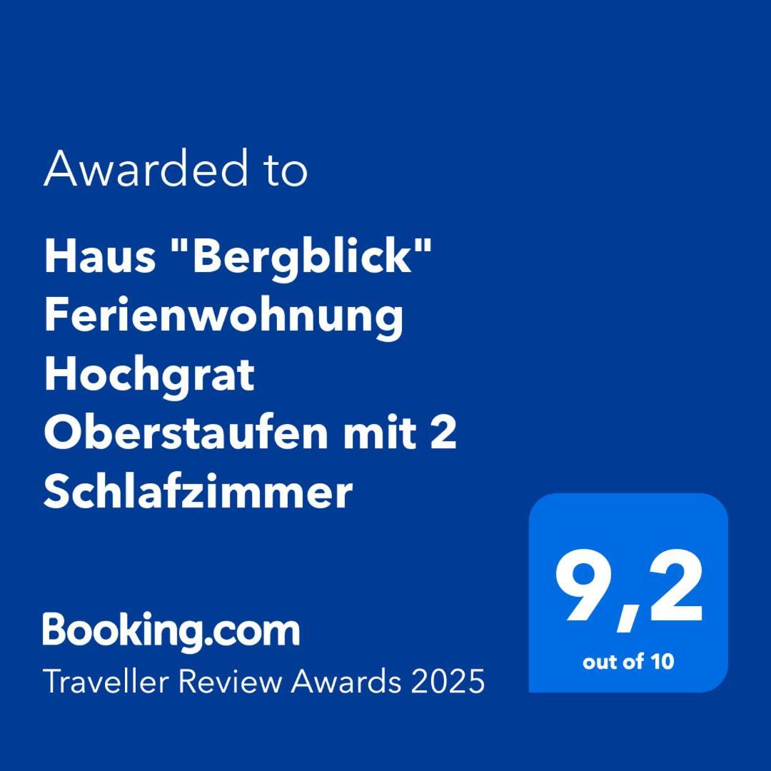 Haus "Bergblick" Ferienwohnung Hochgrat Oberstaufen Mit 2 Schlafzimmer エクステリア 写真